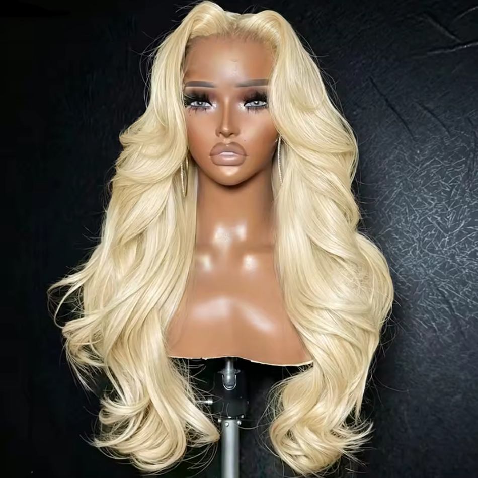 613 Blonde Body Wave Lace Front Wig - Peruca Frontal de Renda 13x6 Loira