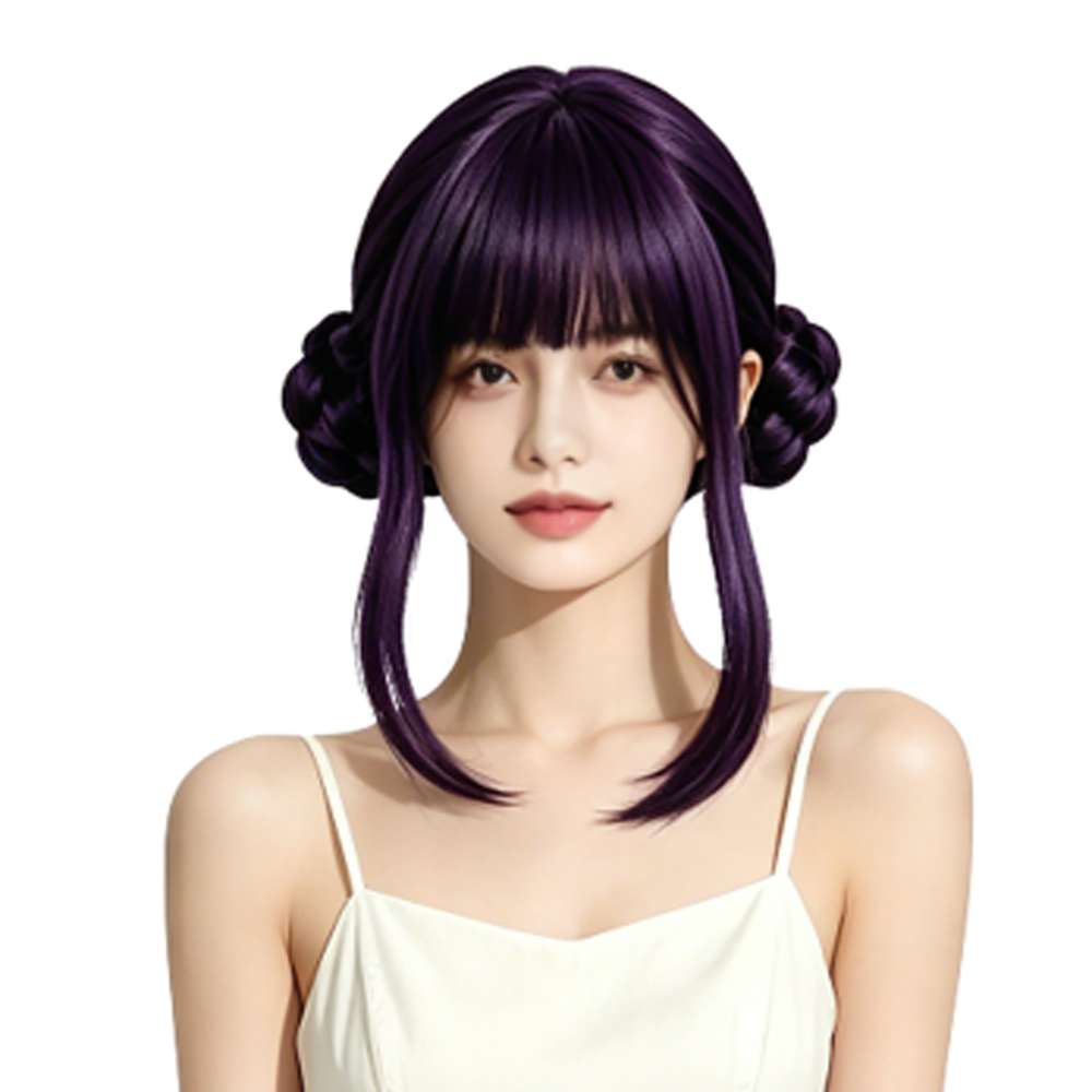 Peruca Sintética Roxa Escura/P - Synthetic Braided Wigs For Black Women avaliação e preço