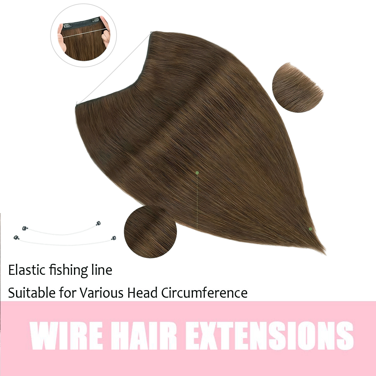Extensões de Cabelo Invisíveis - Seamless Clip In Hair Extensions Human Hair avaliação e preço
