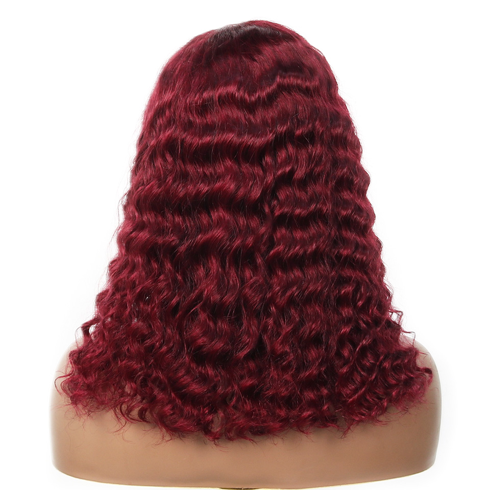 Peruca curta ondulada de cabel - Pre Parted 13X4 Lace Front Bob Wig avaliação e preço