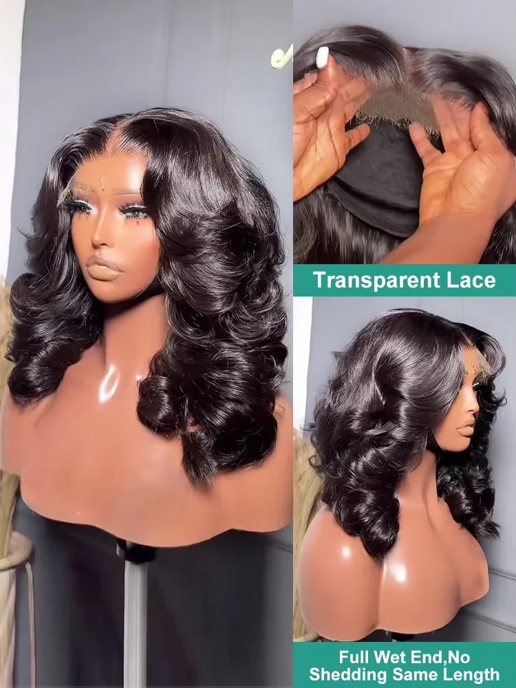 Peruca Bob com Ondas Naturais  - Glueless Wear And Go Human Hair Wig avaliação e preço