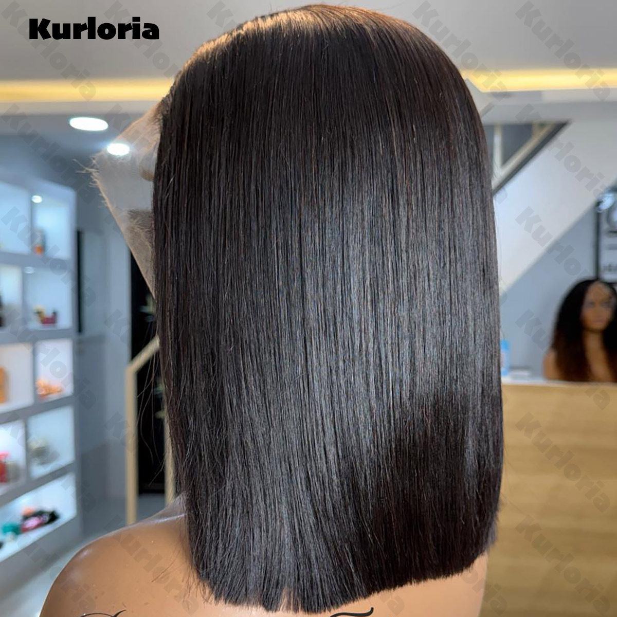Peruca Bob Lisa Preta Natural  - Glueless Wear And Go Human Hair Wig avaliação e preço