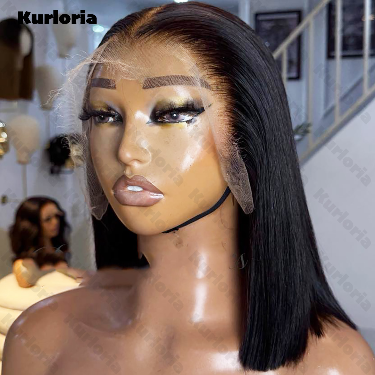 Peruca Bob Lisa Preta Natural  - Glueless Wear And Go Human Hair Wig avaliação e preço